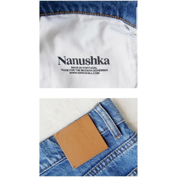 NANUSHKA RUNWAY KEMIA "ORGANIC COTTON" BOYFRIEND DENIM JEANS NWT $375 28 / US-6 - Picture 8 of 12